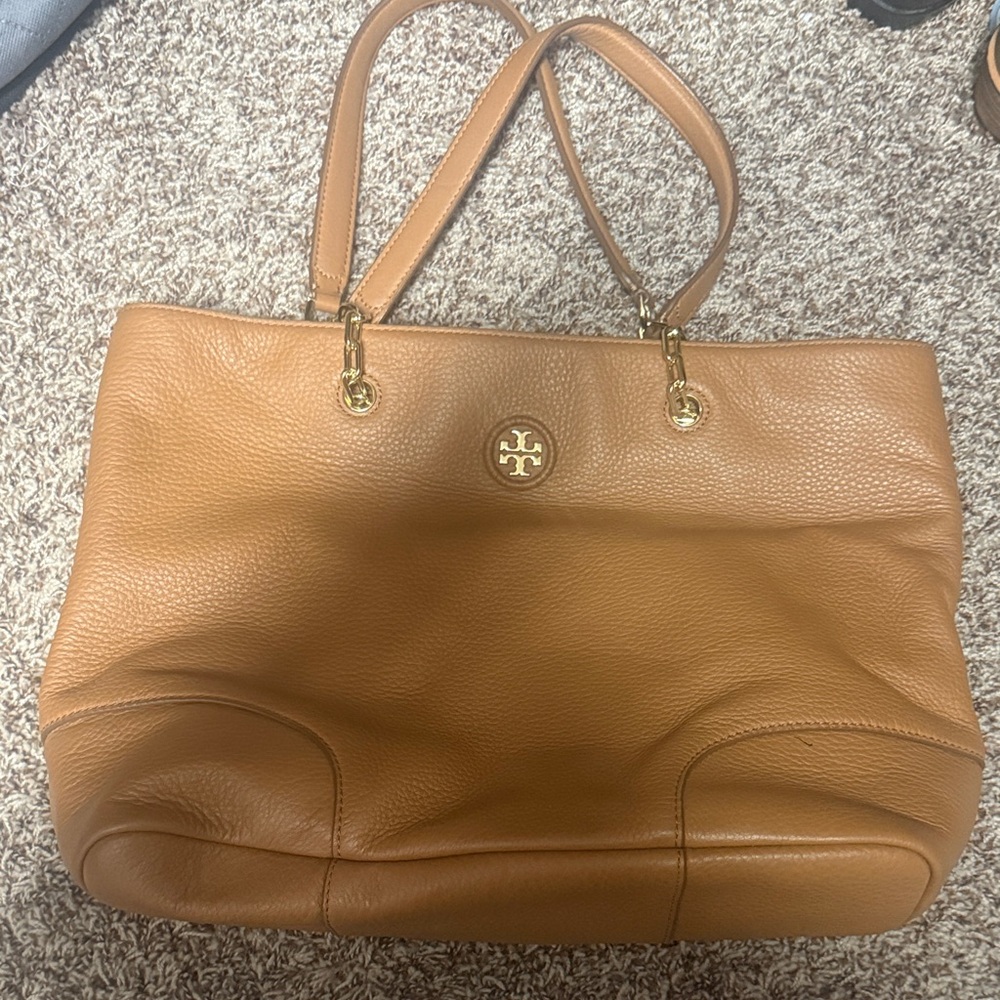 Tory Burch Brown Leather Shoulder Bag